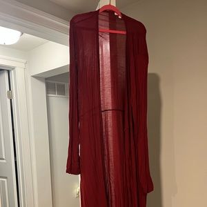 Ivoire maxi cardigan